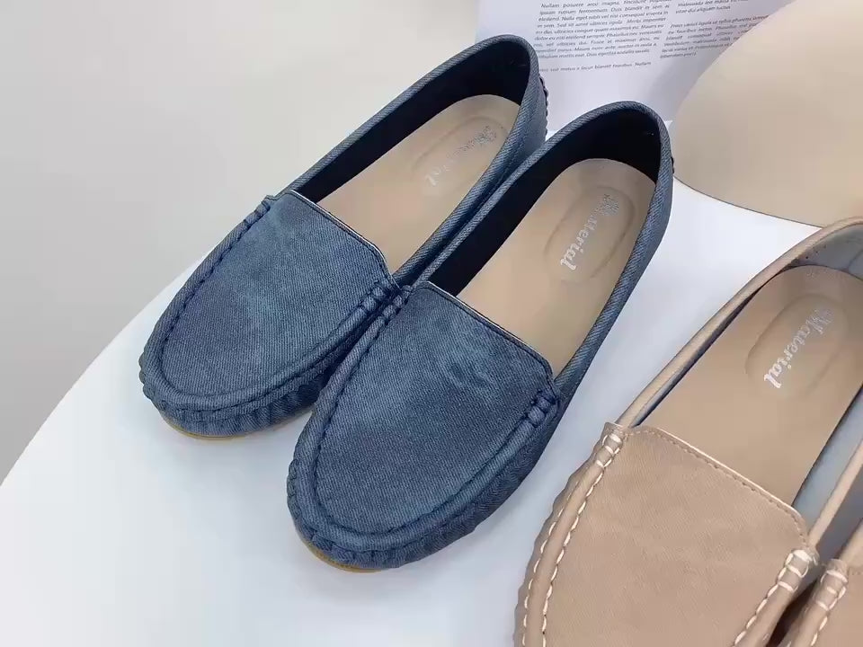 ER1181 水洗感皮質莫卡辛豆豆鞋(版型偏小建議選大一碼)