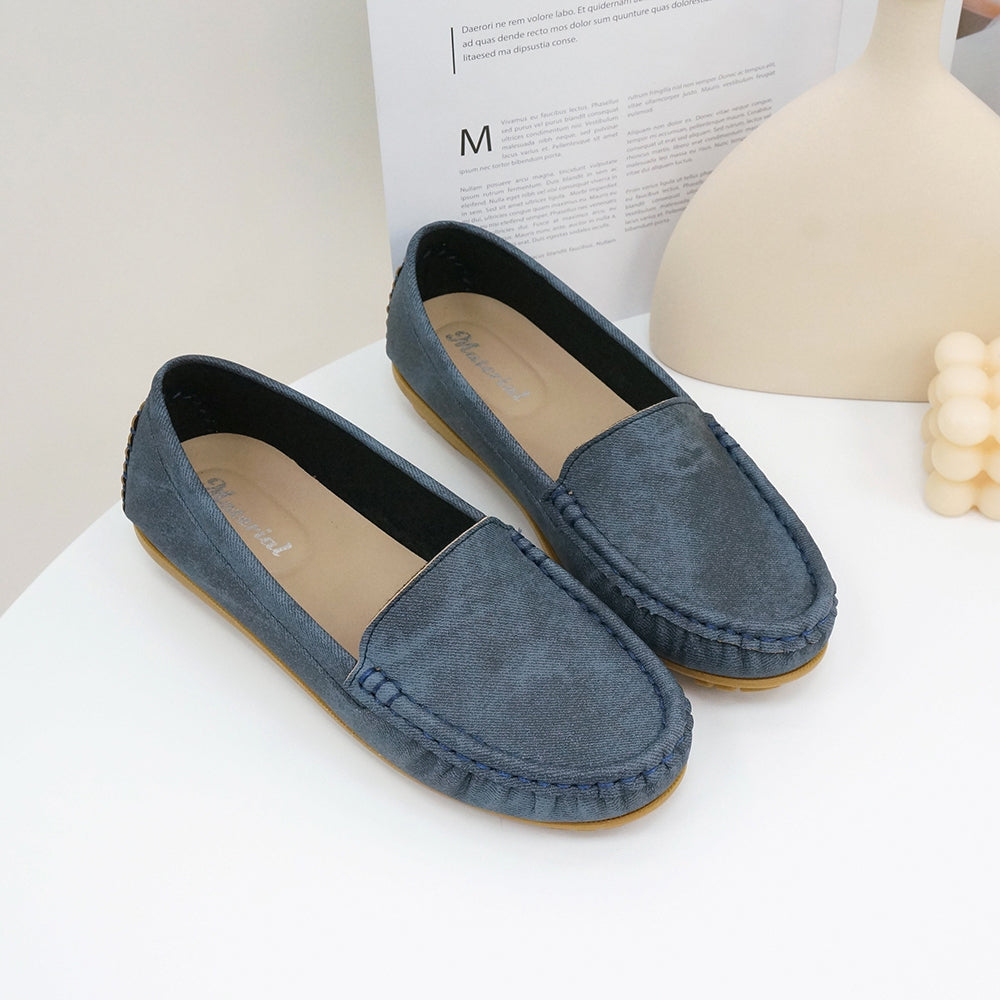 ER1181 水洗感皮質莫卡辛豆豆鞋(版型偏小建議選大一碼)