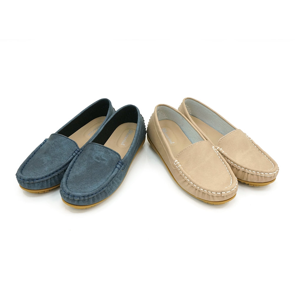 ER1181 水洗感皮質莫卡辛豆豆鞋(版型偏小建議選大一碼)