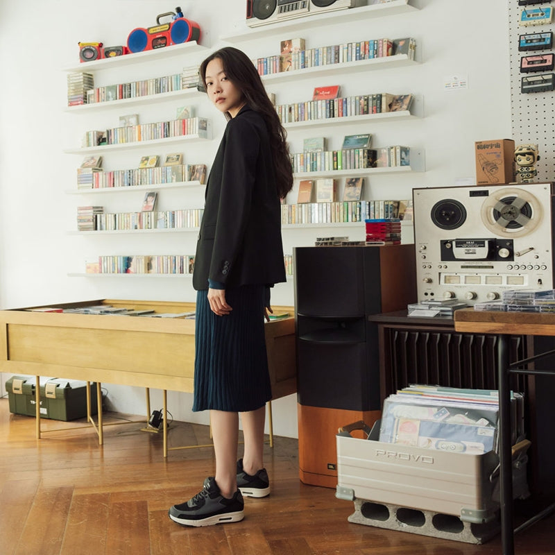 TU1276 防潑水透氣拼接皮革健走氣墊鞋