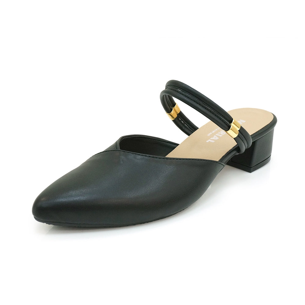 ER1182 顯瘦V切口2WAY粗跟鞋(此款版型偏小, 建議選大一碼)