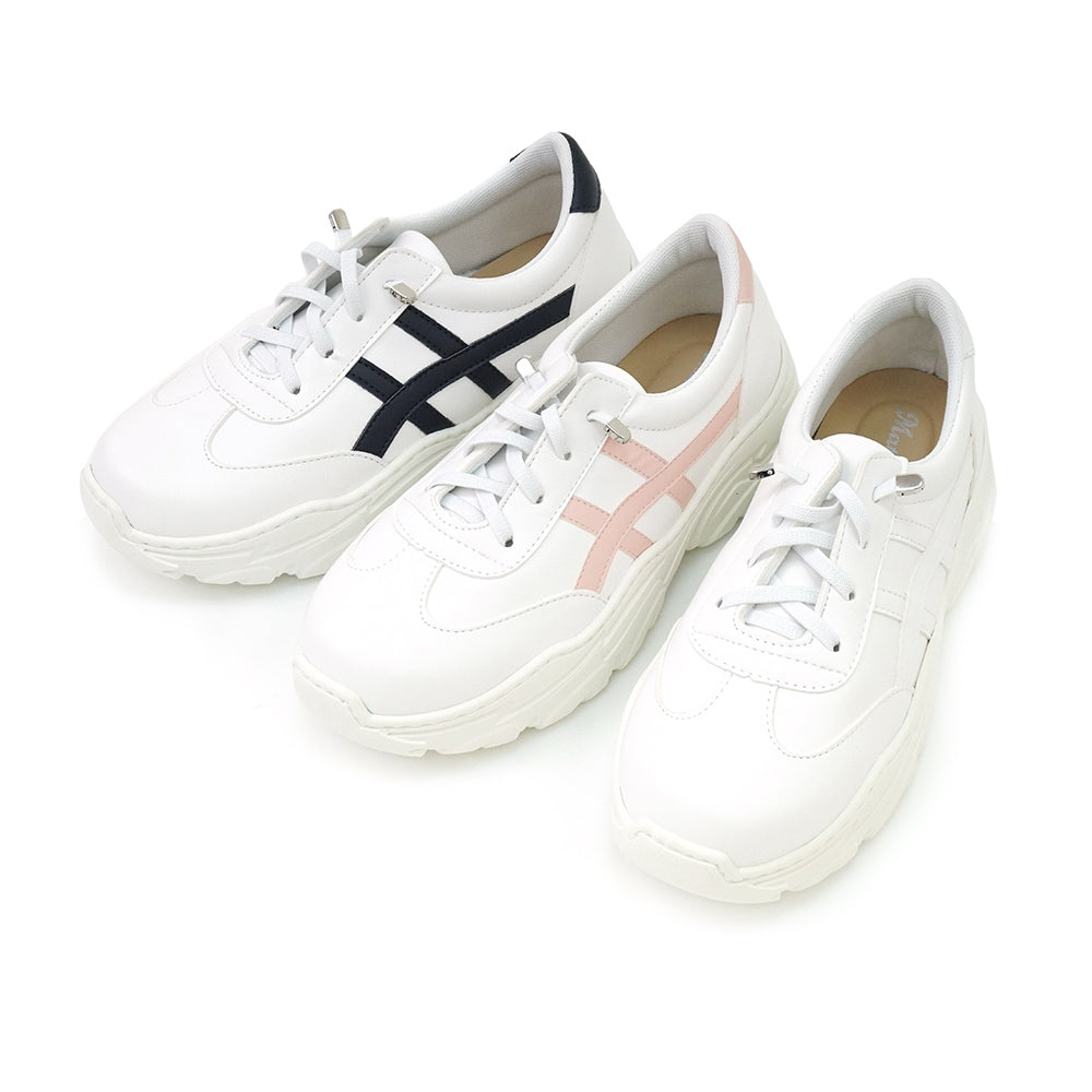 ER1246 經典撞色線條免綁帶厚底波鞋(此款版型偏小, 建議選大一碼)