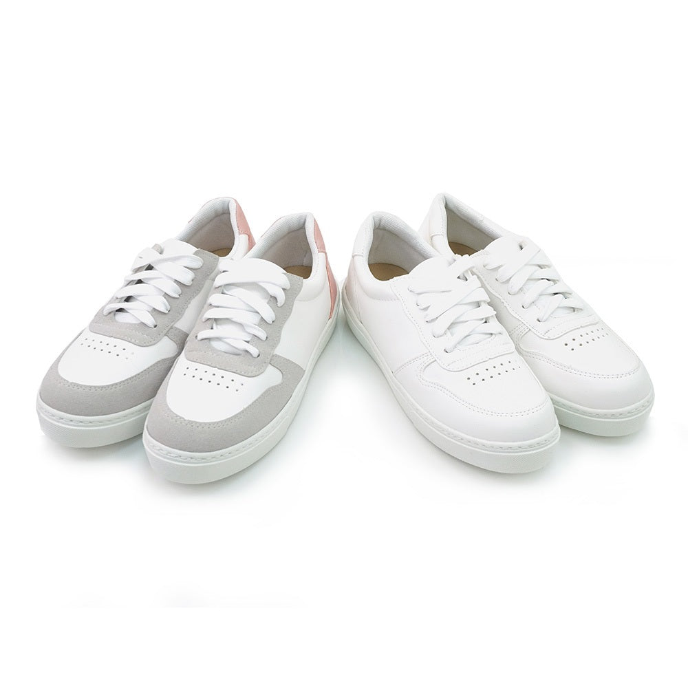 ER1243 軟皮革撞色平底休閒鞋【防潑水】(此款版型偏小，建議選大一碼)