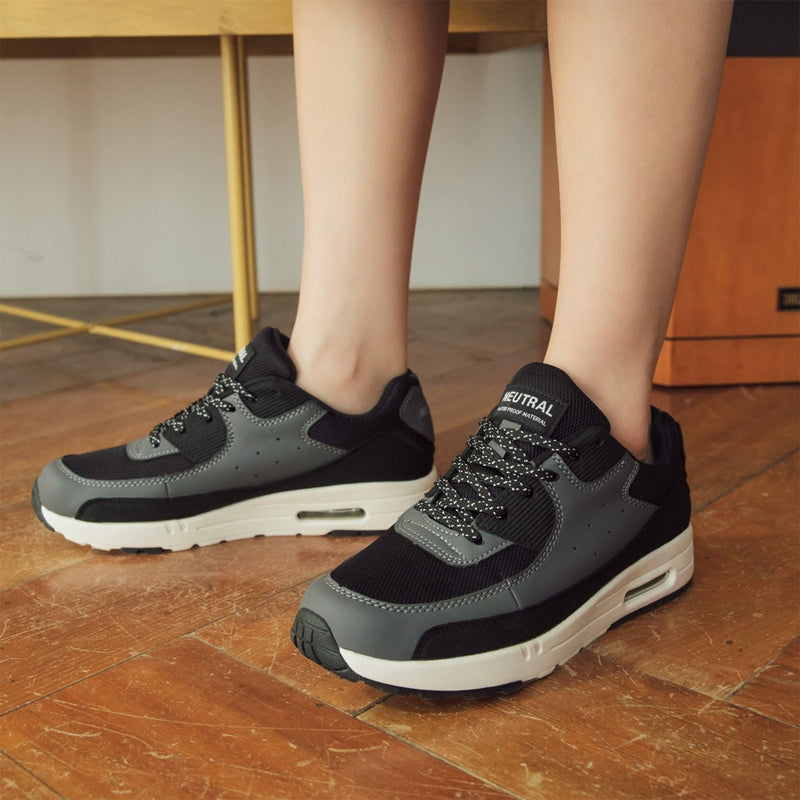 TU1276 防潑水透氣拼接皮革健走氣墊鞋