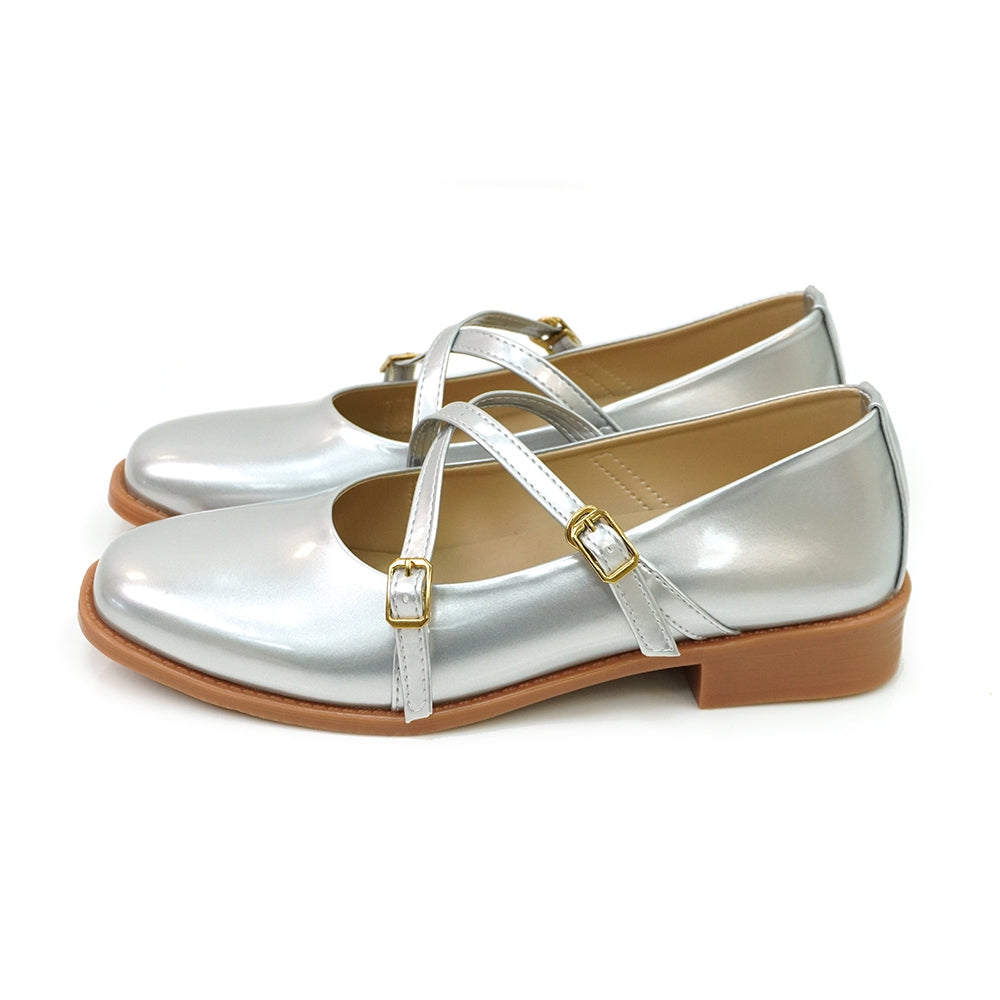 ER1261 亮面交叉帶瑪莉珍鞋(此款版型偏小, 建議選大一碼)