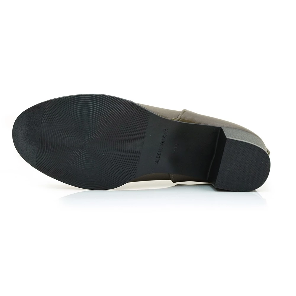 ER1288 簡約素面粗跟短靴 (此款版型偏小, 建議選大一碼)