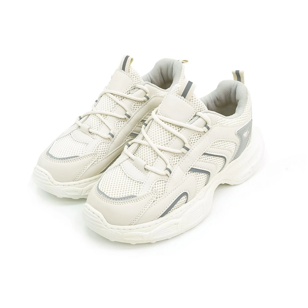 ER1290 併色輕量厚底運動風休閒鞋