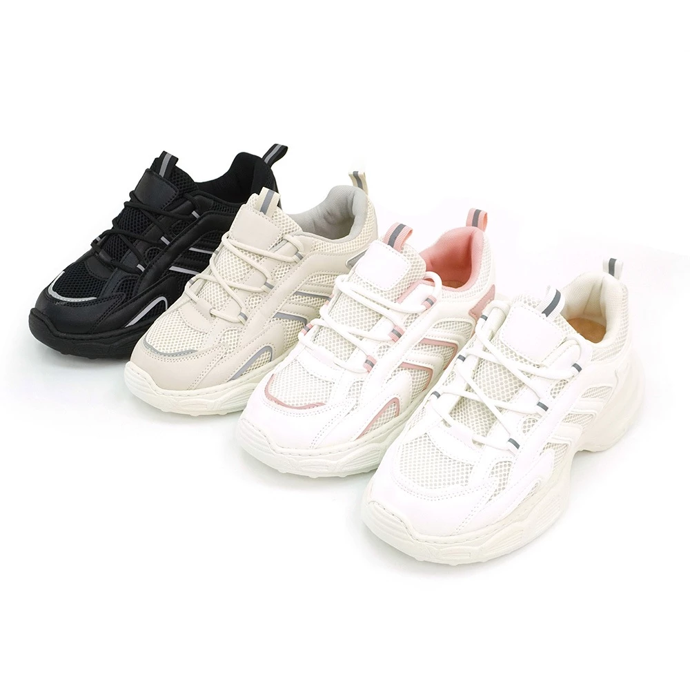 ER1290 併色輕量厚底運動風休閒鞋