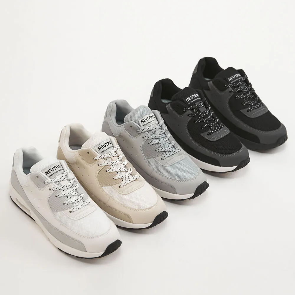 TU1276 防潑水透氣拼接皮革健走氣墊鞋