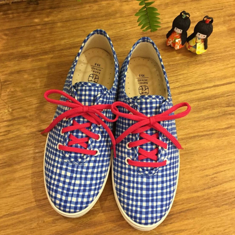 【零碼特價】HC1023 【京都手作】京都手繪線條藍小格【日本製限量布】