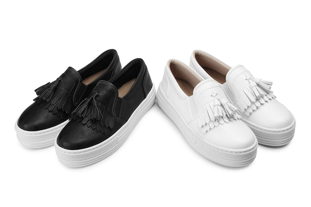 W1624  日式流蘇厚底懶人鞋【防撥水】