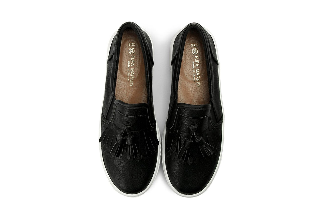 W1624  日式流蘇厚底懶人鞋【防撥水】