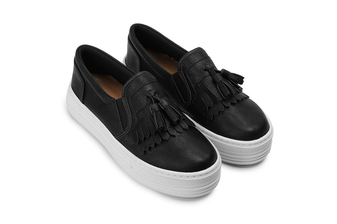 W1624  日式流蘇厚底懶人鞋【防撥水】