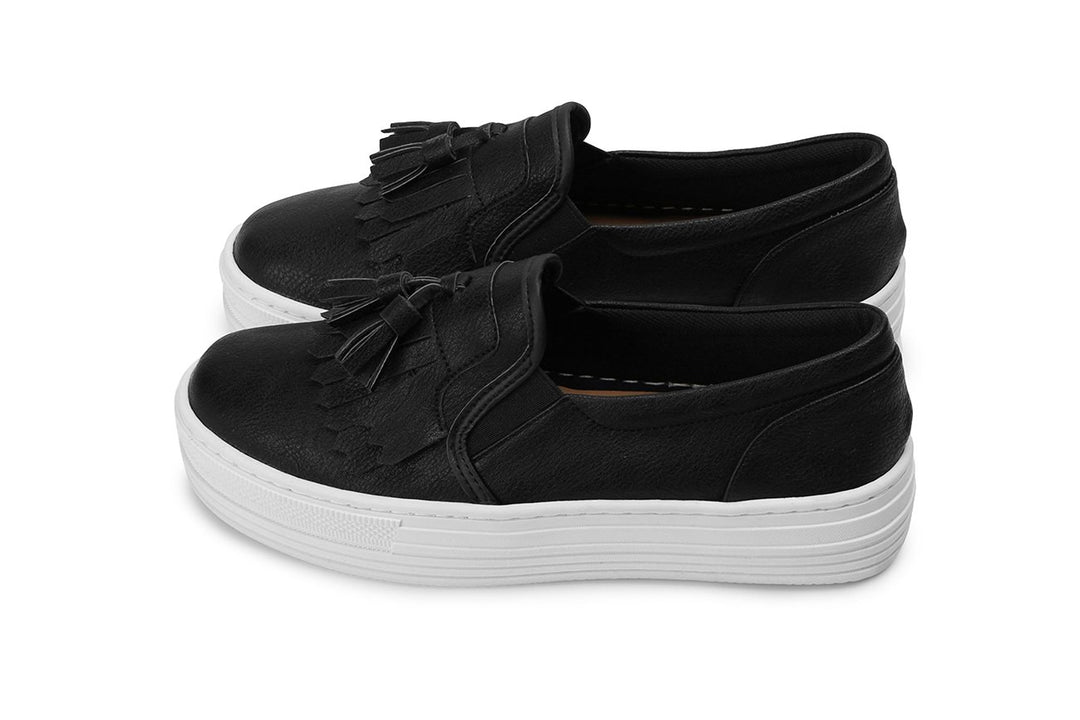 W1624  日式流蘇厚底懶人鞋【防撥水】