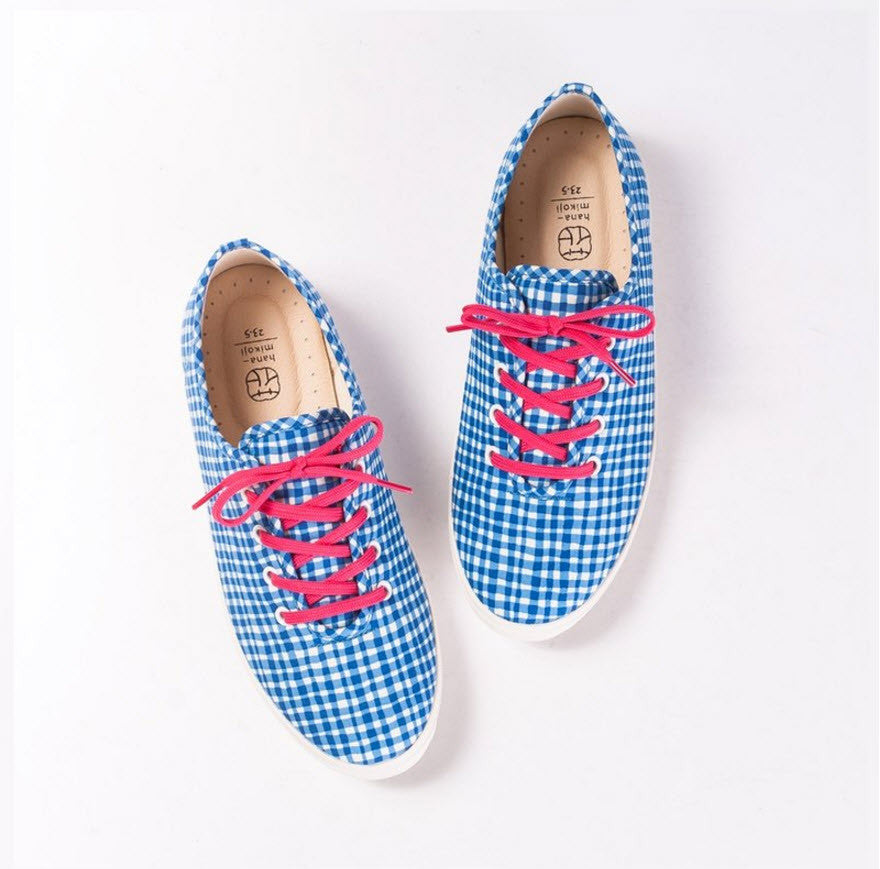 【零碼特價】HC1023 【京都手作】京都手繪線條藍小格【日本製限量布】