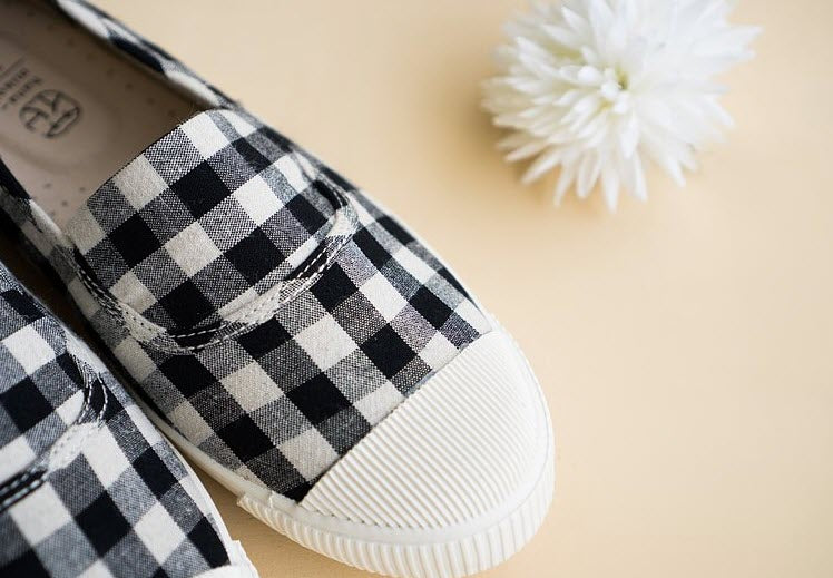 【零碼特價】HC1002 【京都手作】經典黑白格紋花布【日本製限量布】.