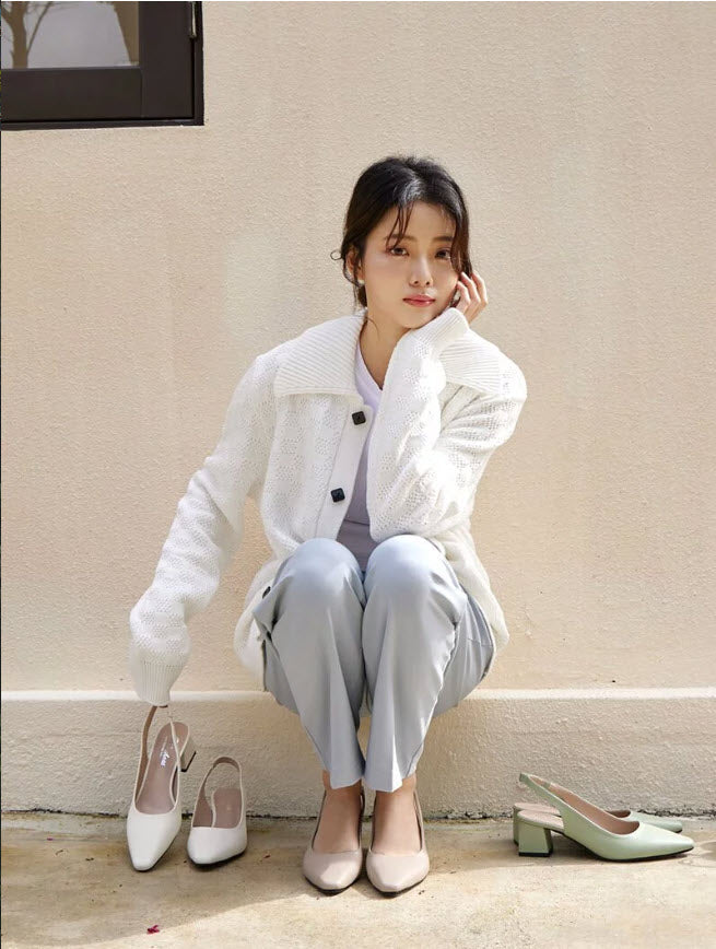 AK1292 百變性感縷空粗跟鞋【防潑水】