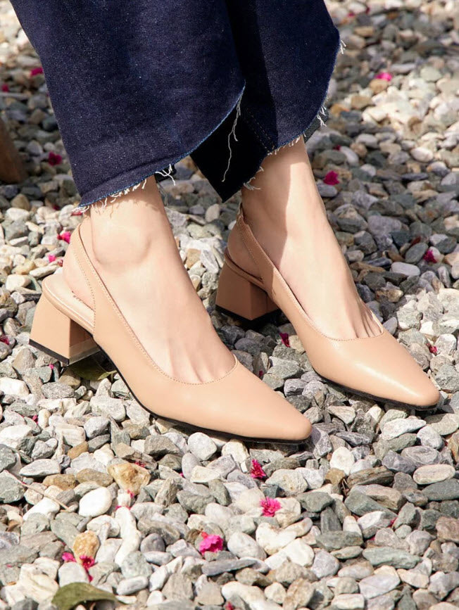 AK1292 百變性感縷空粗跟鞋【防潑水】