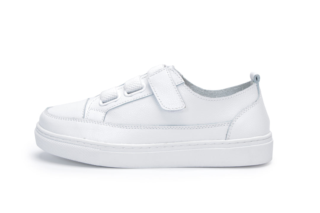 【斷碼特價】W2047 免綁彈力帶真皮休閒鞋(版型偏小需選大一碼).