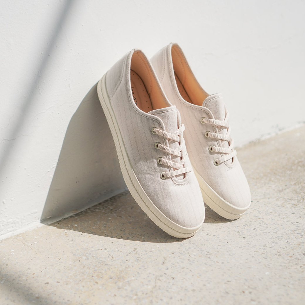 【SALES!!】HC1117 【京都手作】線的朝暮花布鞋【真皮鞋墊】【日本製限量布】