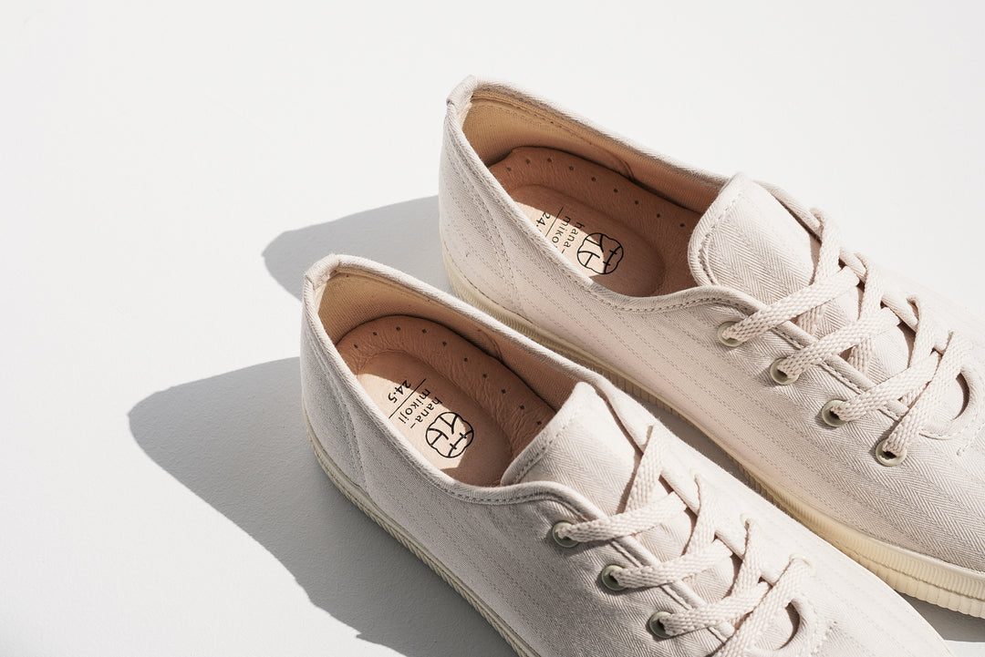 【SALES!!】HC1117 【京都手作】線的朝暮花布鞋【真皮鞋墊】【日本製限量布】