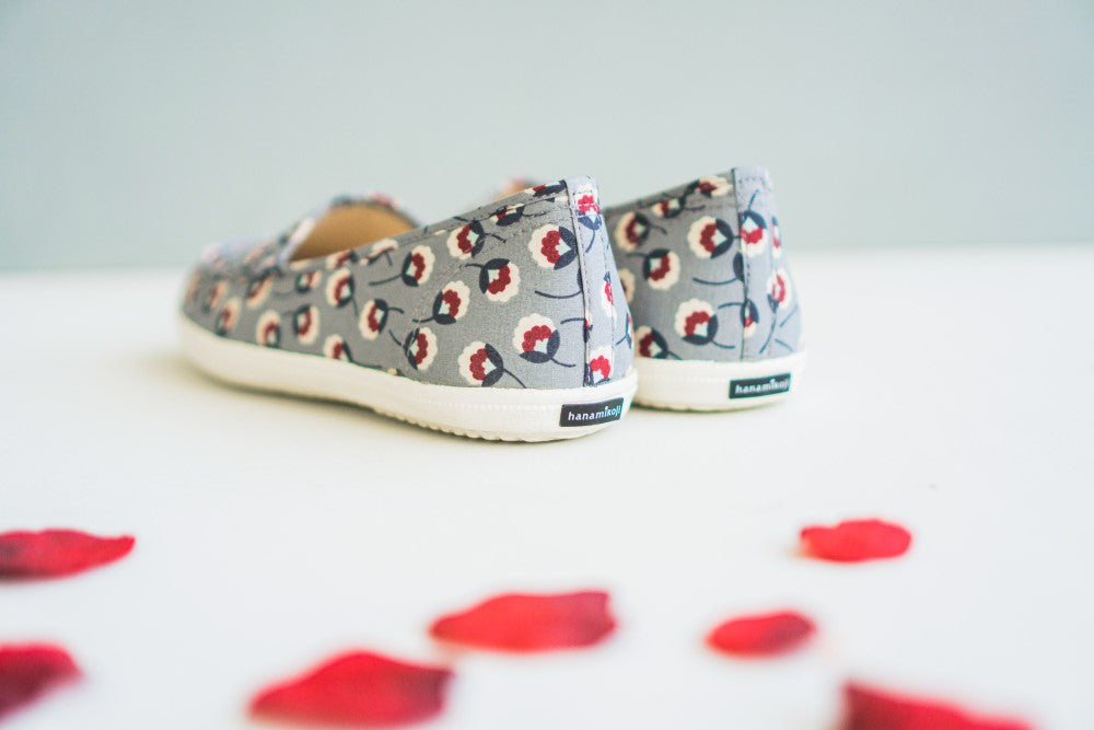 HC1149 【京都手作】罌粟之花花布鞋【日本製限量布】