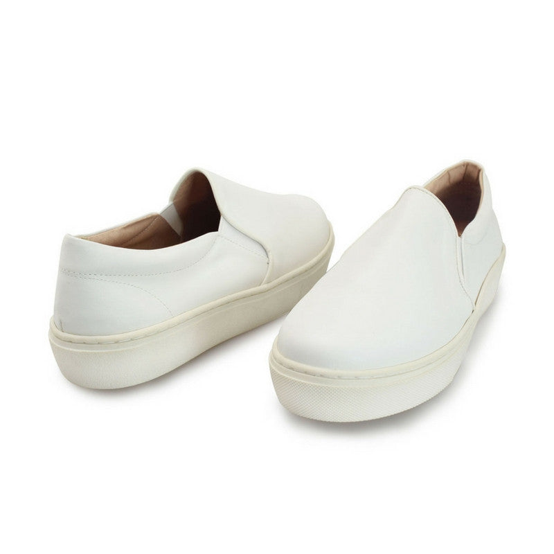 W1176 馬卡龍簡約便鞋 【防潑水】 白.